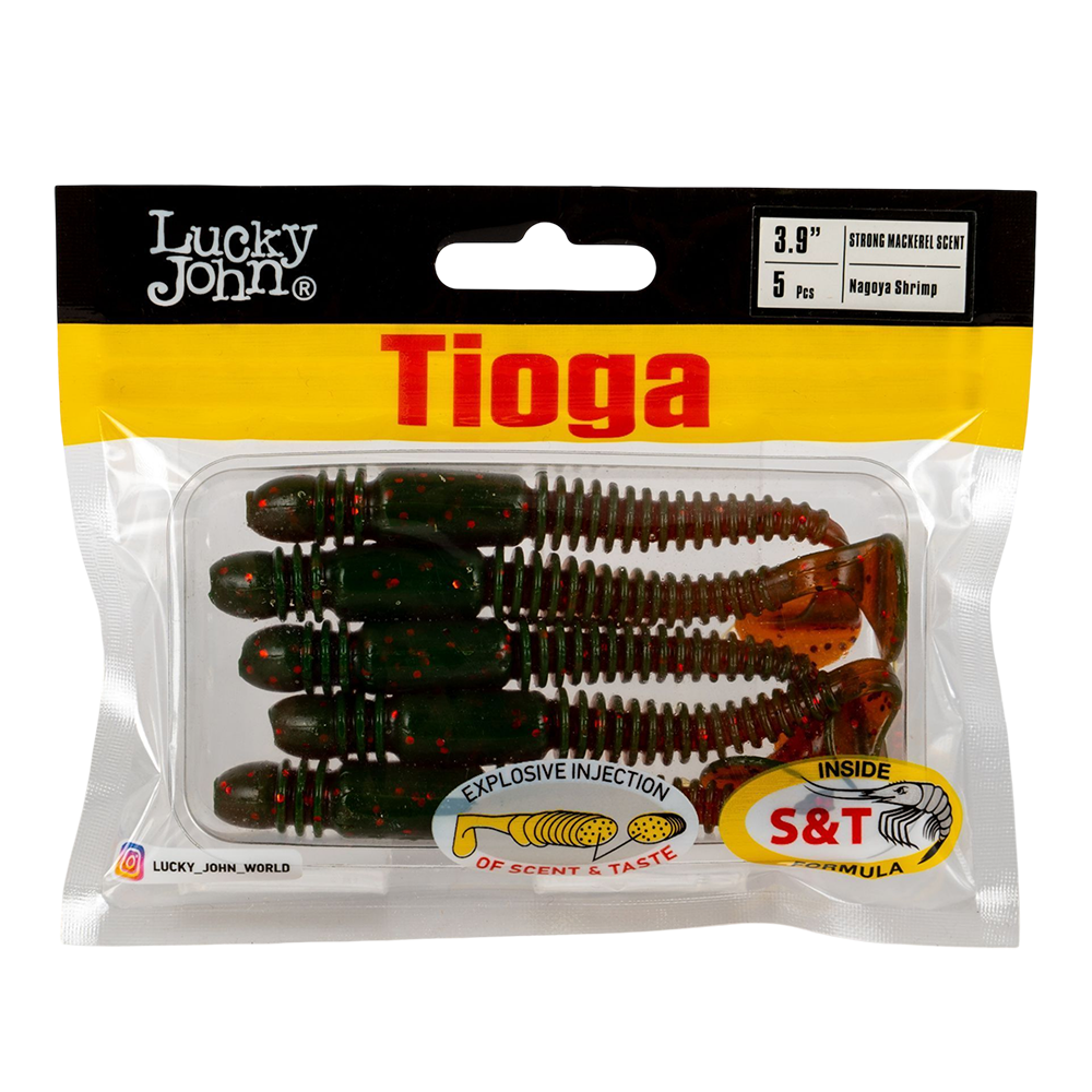 Виброхвост Lucky John Pro Series Tioga 3,9" 99мм, (5шт. упак.) цвет 085. Фото №1 Виброхвост Lucky John Pro Series Tioga 3,9" 99мм, (5шт. упак.) цвет 085. Фото №1