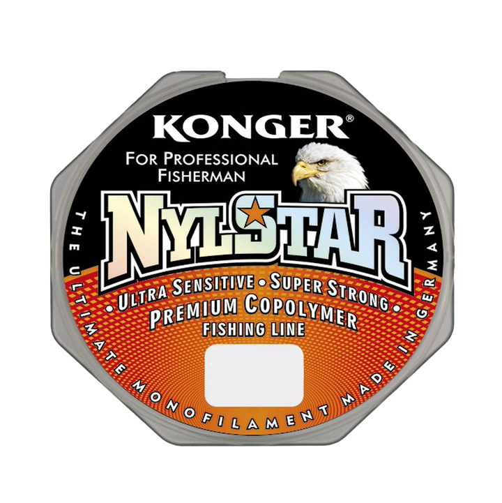 Леска "Nylstar" 100м*0,14мм (Konger). Фото №1