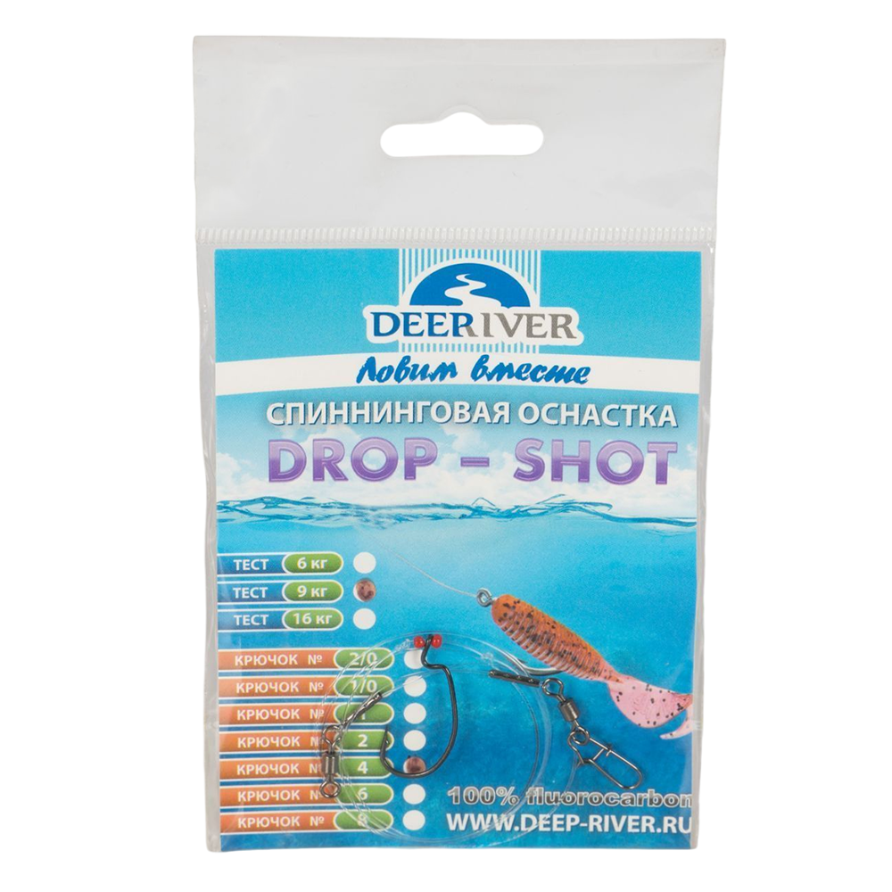 Оснастка DROP SHOT крючок №4 тест 9кг, L-40см DRF-040-G004. Фото №1 Оснастка DROP SHOT крючок №4 тест 9кг, L-40см DRF-040-G004. Фото №1