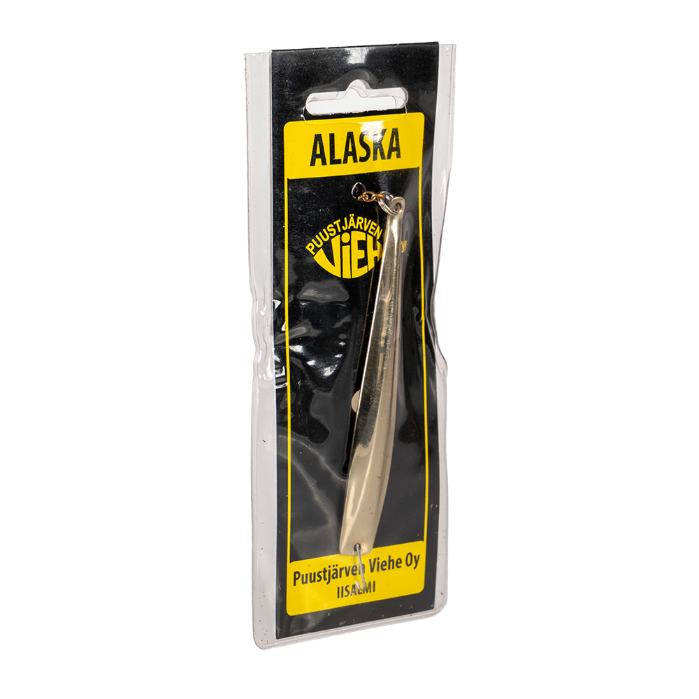 Блесна Puustjarven Alaska 90мм, 18гр, цвет (Mes/Hop) цепочка-крючок. Фото №2