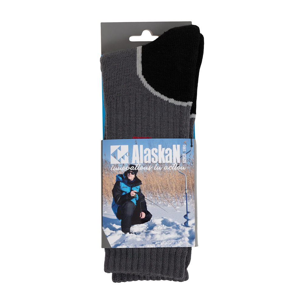 Носки Alaskan grey/black, L, 39-43. Фото №4