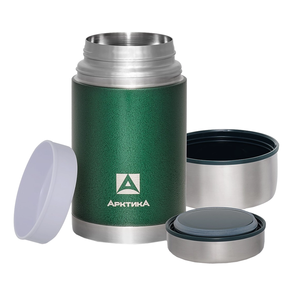 Термос "Арктика" вакуумный, бытовой, с широким горлом в чехле (зелёный), 1000 мл. Фото №4 Термос "Арктика" вакуумный, бытовой, с широким горлом в чехле (зелёный), 1000 мл. Фото №4
