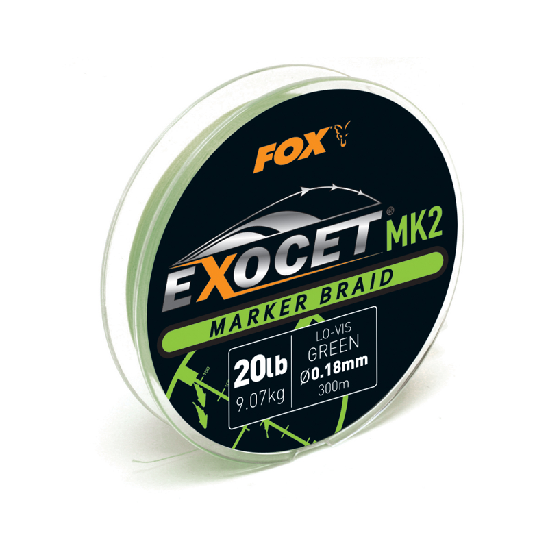 Exoset MK2 Spod & Marker Braid - 0.18mm/20lb 300m MARKER - GREEN плетенка для маркера. Фото №1