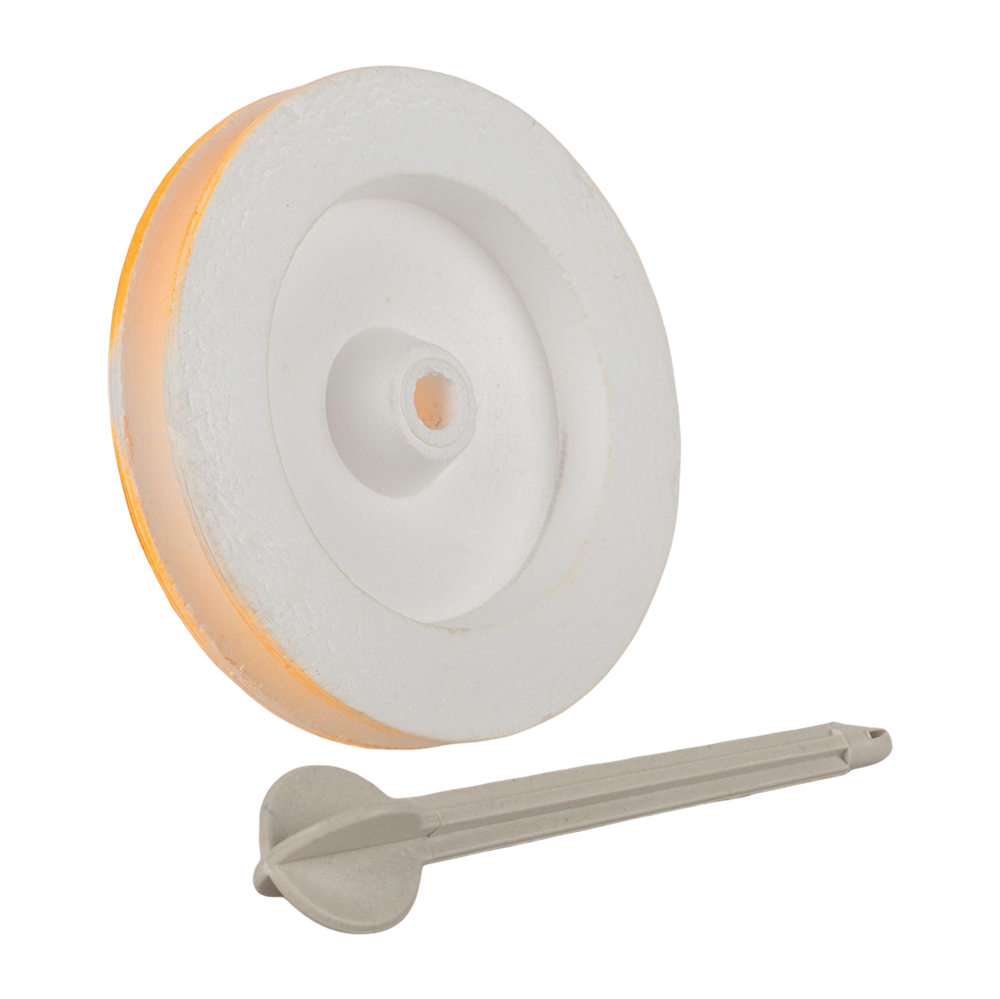 Кружок рыболовный "Экстра"  D-125мм пенопласт, пластик.штырь (Рост). Фото №3