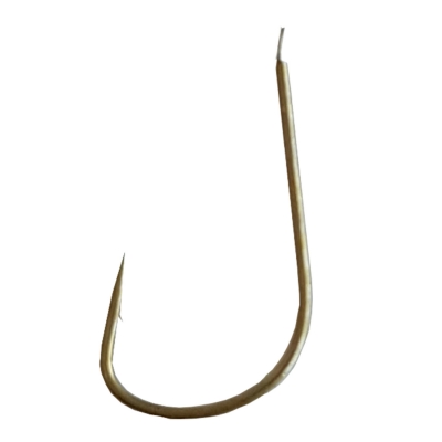 Одинарный крючок OWNER, лопатка, коричневый, "маленькая бородка". Фото №2