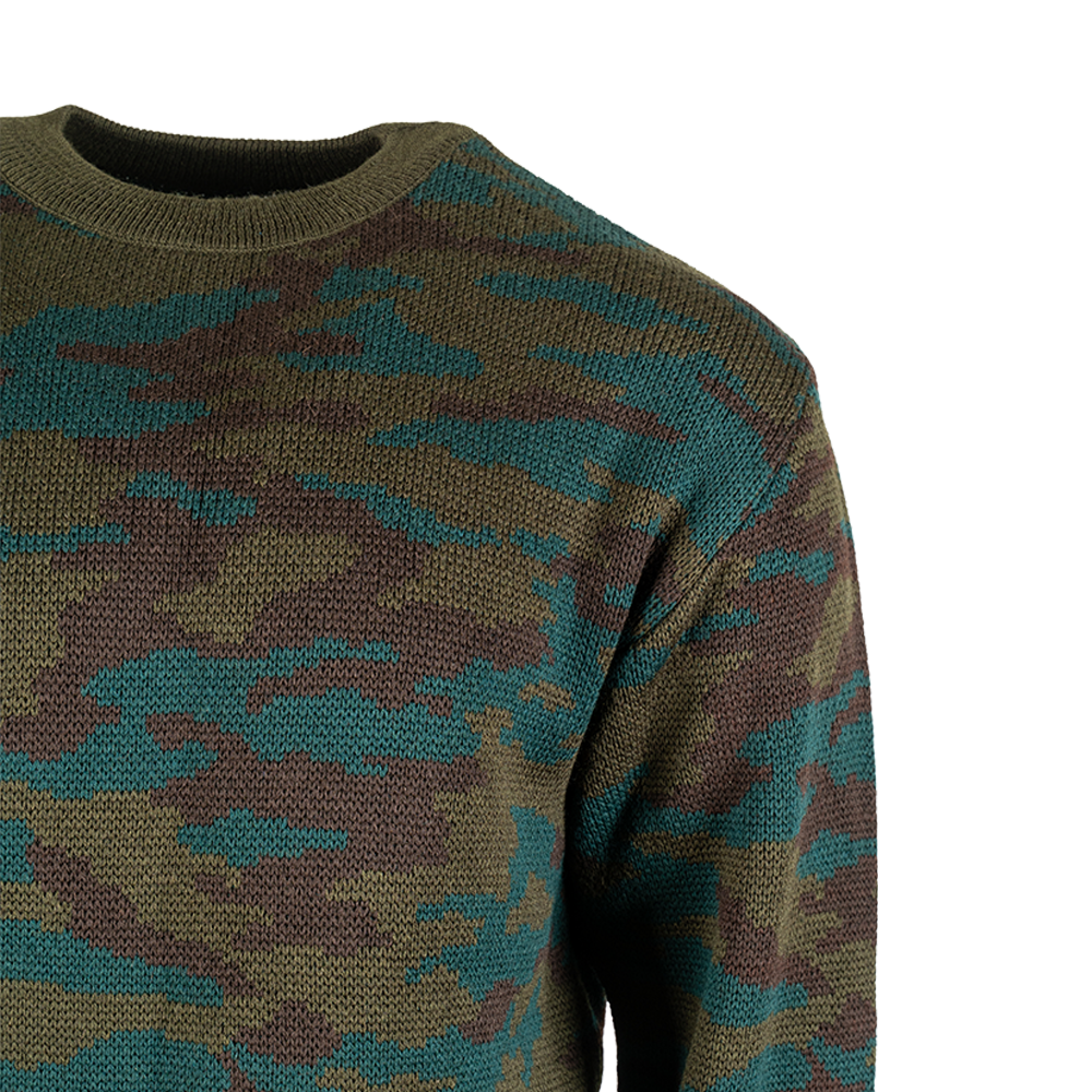 Джемпер п/ш круглый ворот (тёмно-зеленый камуфляж), р. 52. Фото №5