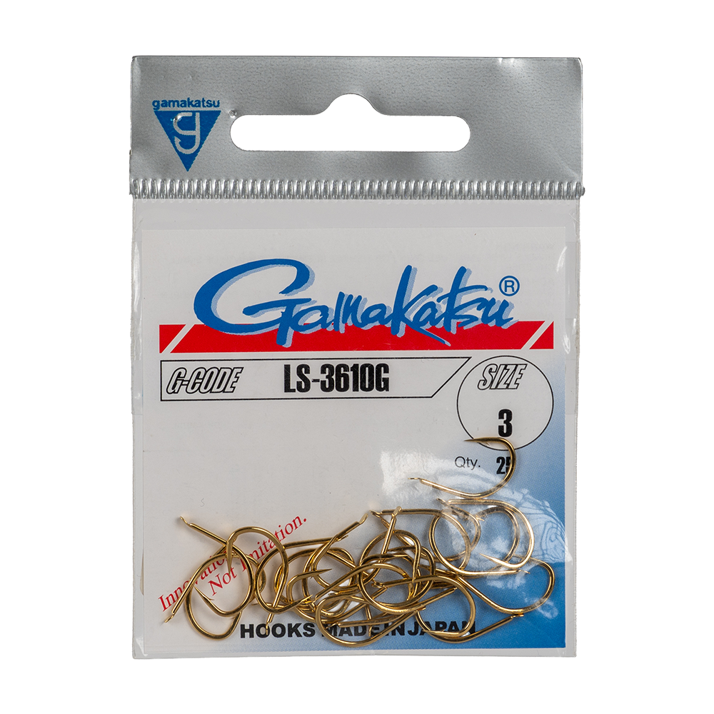 Крючок Gamakatsu Hook LS-3610G Gold №03. Фото №1 Крючок Gamakatsu Hook LS-3610G Gold №03. Фото №1