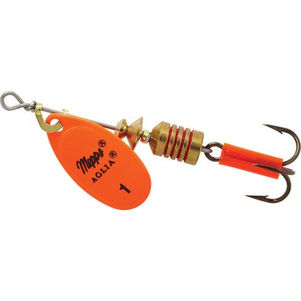 Блесна вращающаяся Mepps Aglia Fluo, 1, Orange. Фото №1 Блесна вращающаяся Mepps Aglia Fluo, 1, Orange. Фото №1