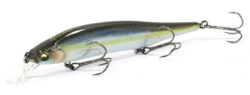 Воблер Megabass Ito-Shiner 115мм, 14гр, заглубление 1,8-3м цвет (mg sexy skeleton). Фото №2