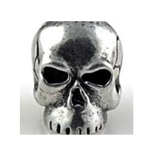 Декоративная бусина для ножа SMU Classic Skull Bead Pewter. Фото №2