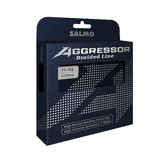 Леска плетеная Salmo Aggressor BRAID 100/015. Фото №1