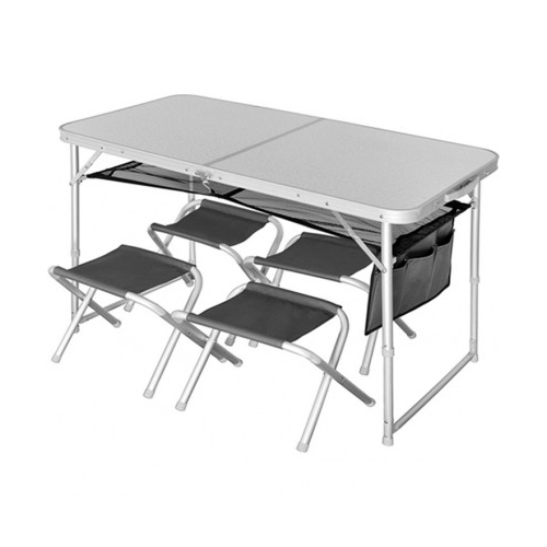 Стол складной Norfin RUNN NF Alu 120x60 + 4 стула (набор). Фото №1 Стол складной Norfin RUNN NF Alu 120x60 + 4 стула (набор). Фото №1