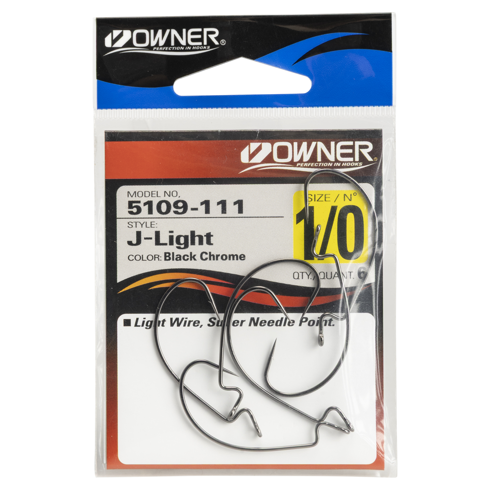 Крючок OWNER 5109 J - Light Worm Hook BC №1/0 6шт. Фото №1 Крючок OWNER 5109 J - Light Worm Hook BC №1/0 6шт. Фото №1