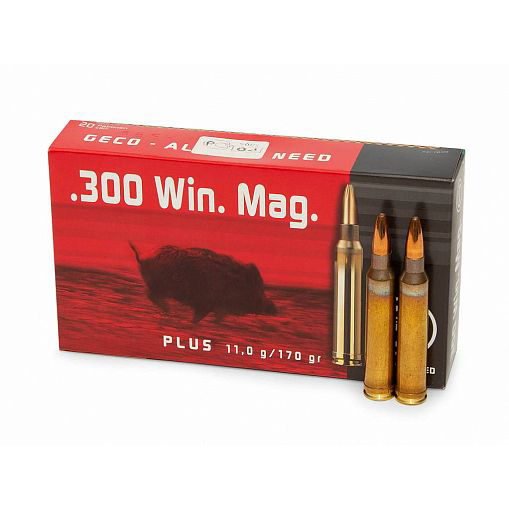 Патрон нарезной RWS GECO калибр 300 WIN Mag Plus 11,0 гр. (в пачке 20 шт.). Фото №1 Патрон нарезной RWS GECO калибр 300 WIN Mag Plus 11,0 гр. (в пачке 20 шт.). Фото №1