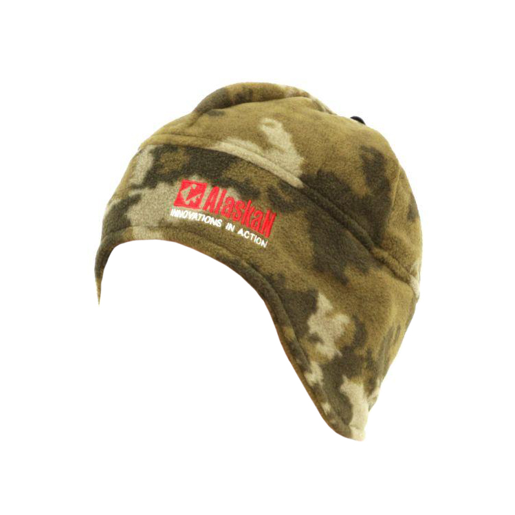 Шапка флисовая Alaskan зеленый камуфляж . Фото №1