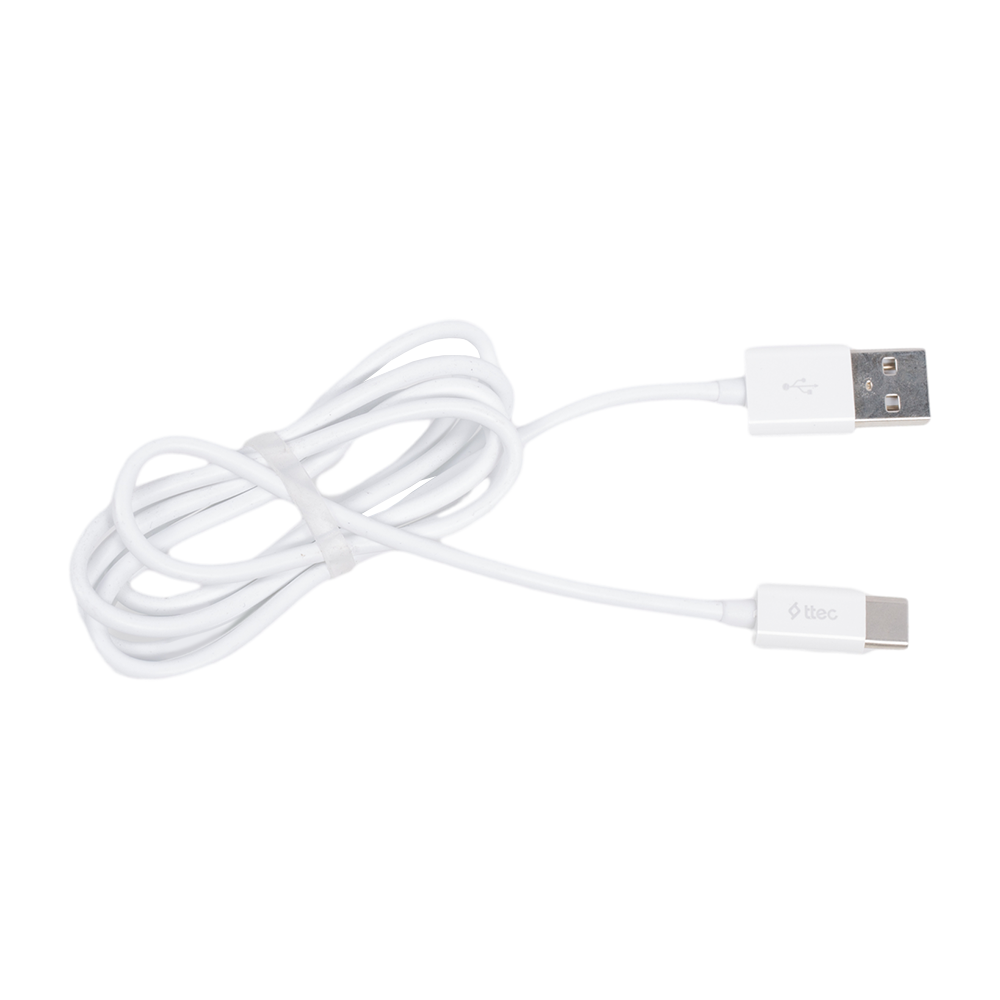 Кабель TTEC Type-C Белая оплетка 1,2м. Фото №2 Кабель TTEC Type-C Белая оплетка 1,2м. Фото №2