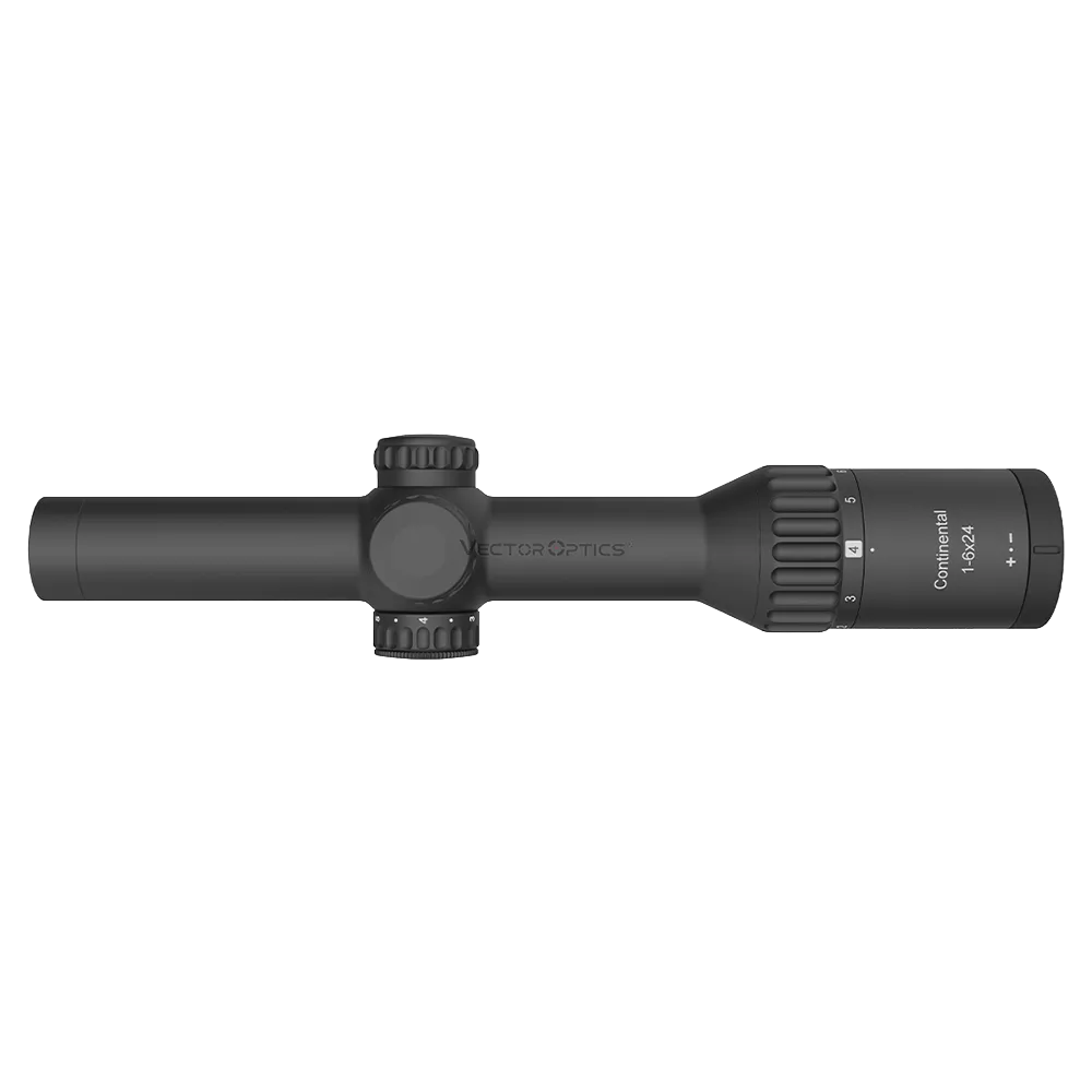 Прицел оптический Continental 1-6x24 , сетка German 4 fiber, 30 мм, азот,подсветка точки красным. Фото №1