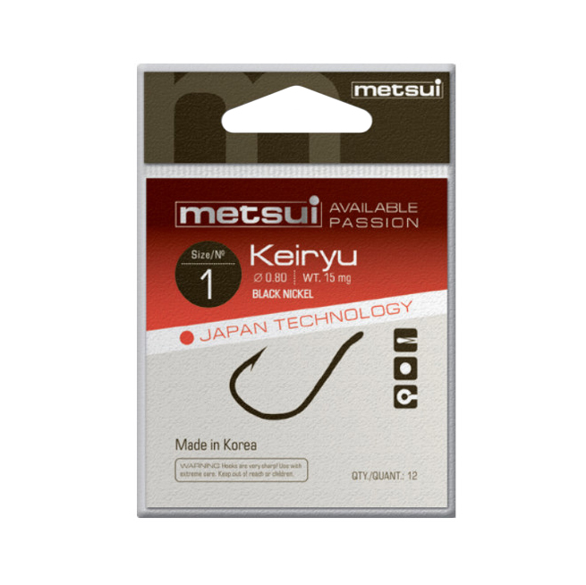 Крючки metsui KEIRYU цвет bln, размер № 1, в уп. 12 шт.. Фото №1 Крючки metsui KEIRYU цвет bln, размер № 1, в уп. 12 шт.. Фото №1
