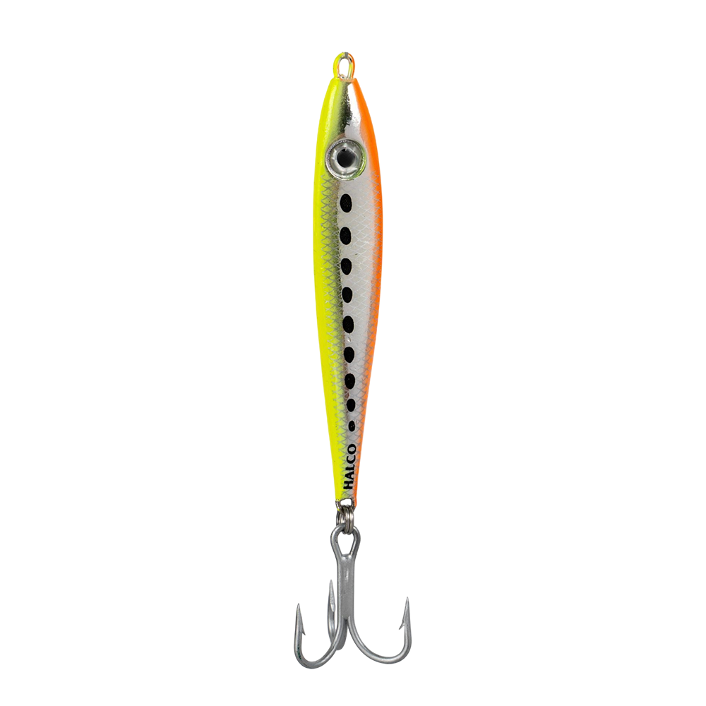 Блесна колеблющаяся Halco OUTCAST, 80г, FLUORO. Фото №1
