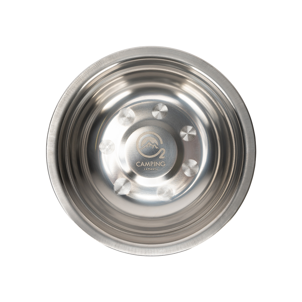 Миска O2 camping company туристическая, металлическая 16 см. Фото №1