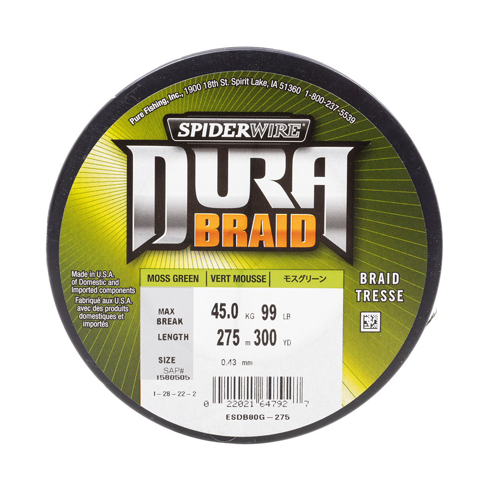Шнур плетеный SpiderWire Dura Green 275m 0.43. Фото №2