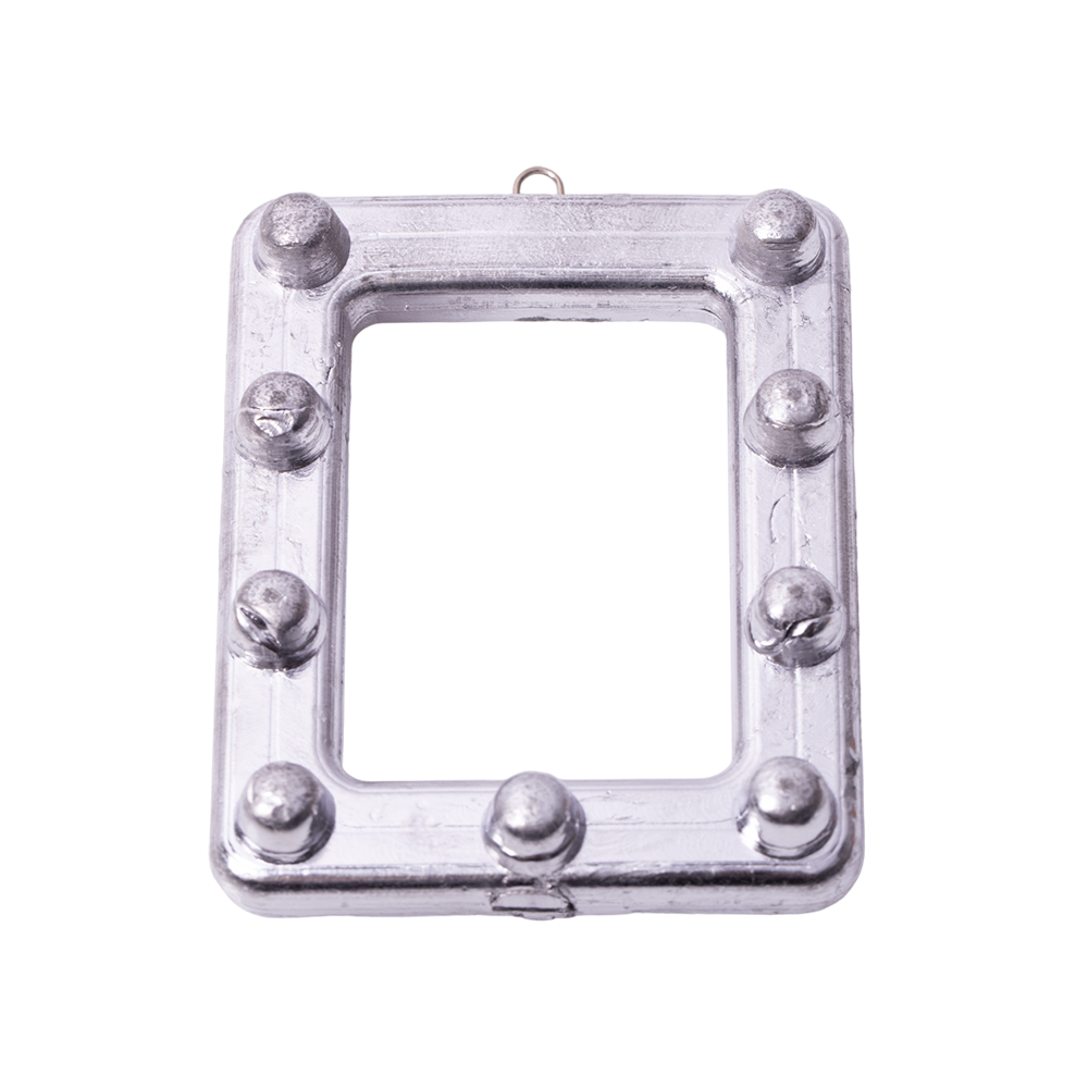 Груз "Рамка" с шипами и ушком 260гр.. Фото №2