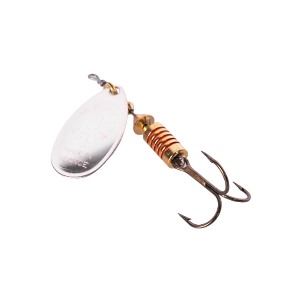 Блесна вращающаяся Mepps Aglia №3, 6,5гр, цвет (Silver) серебро. Фото №1