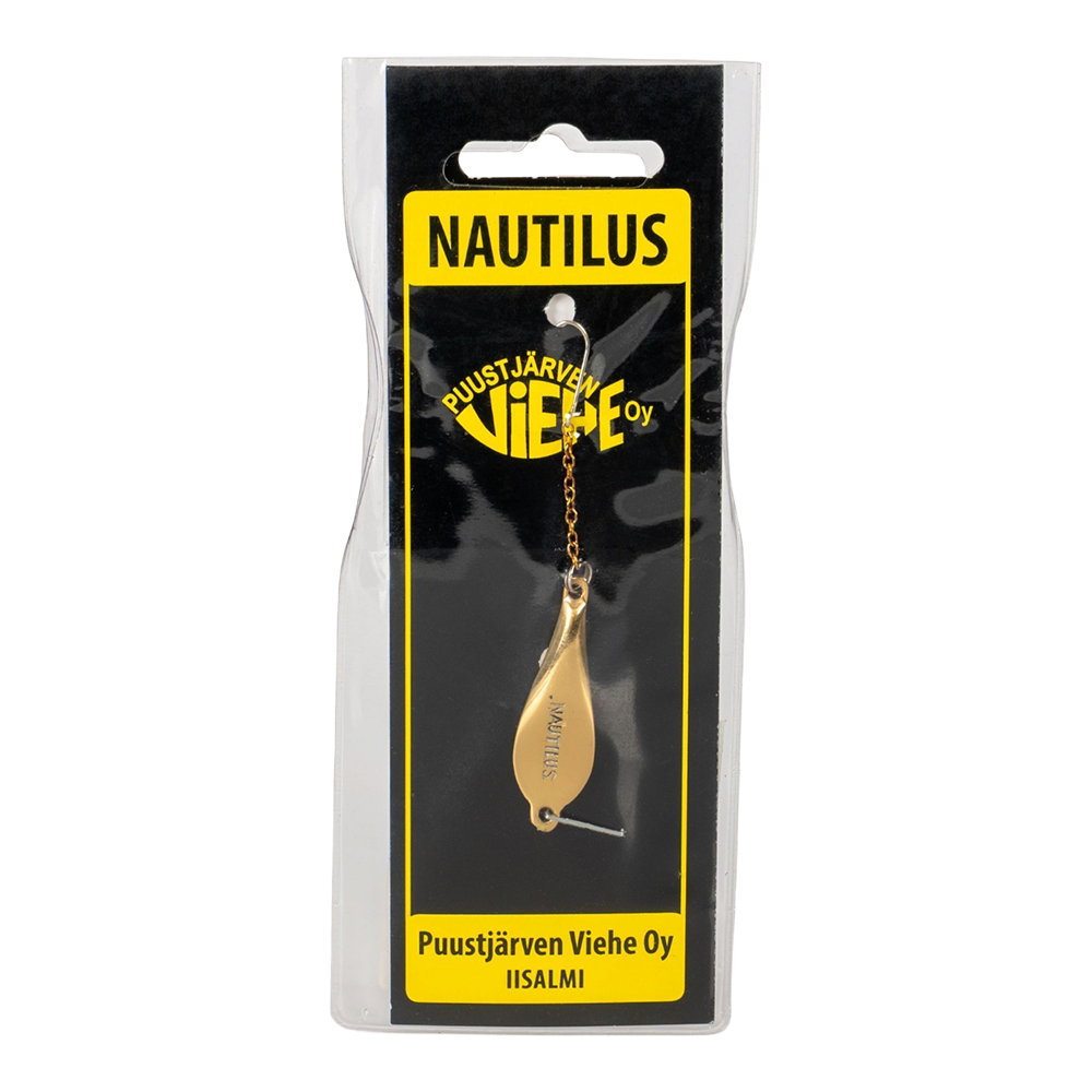 Блесна Puustjarven Nautilus 40мм, 5гр, цвет (Hop/Tom) цепочка-крючок. Фото №1