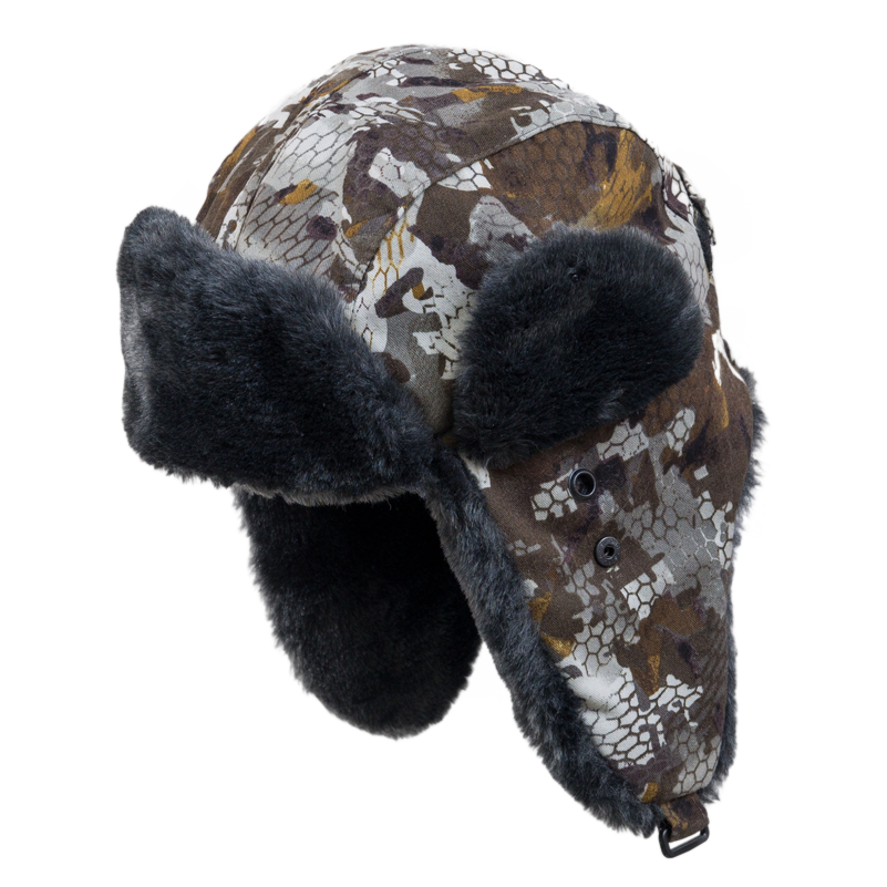 Шапка-ушанка "Ангара" утеплен. (смесовая ткань, зимние соты) (59-60) (Хольстер). Фото №2