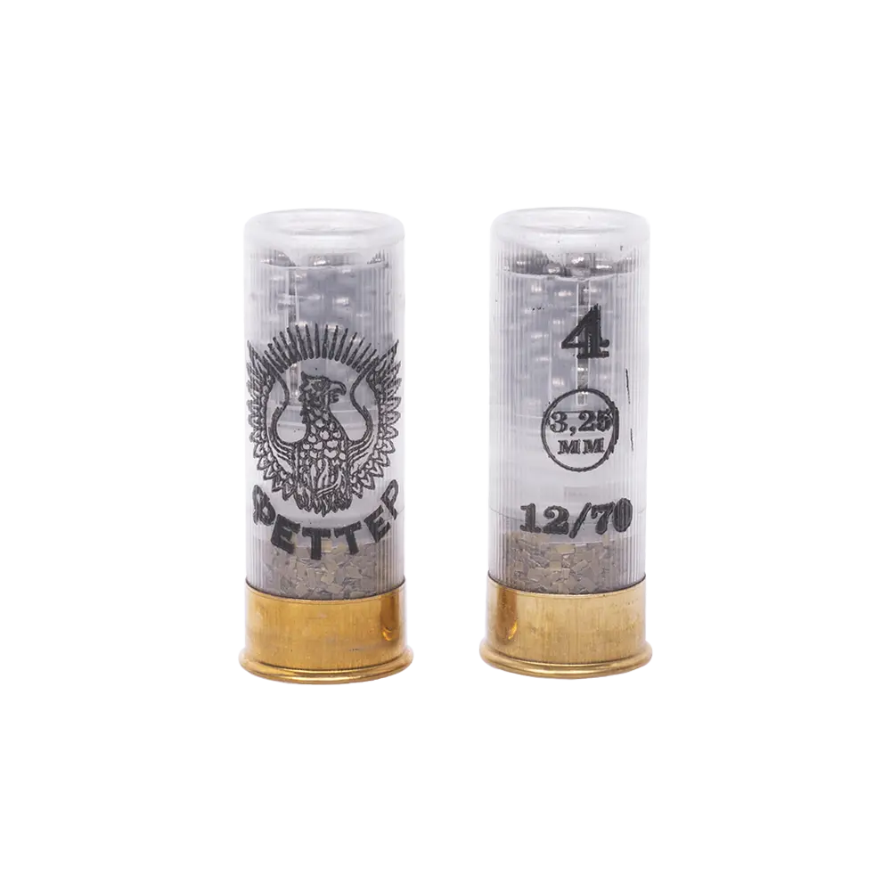 Патрон ФЕТТЕР 12/70 дробь № 4, 32гр. (в пачке 25 шт.) (в коробке 250 шт.). Фото №3