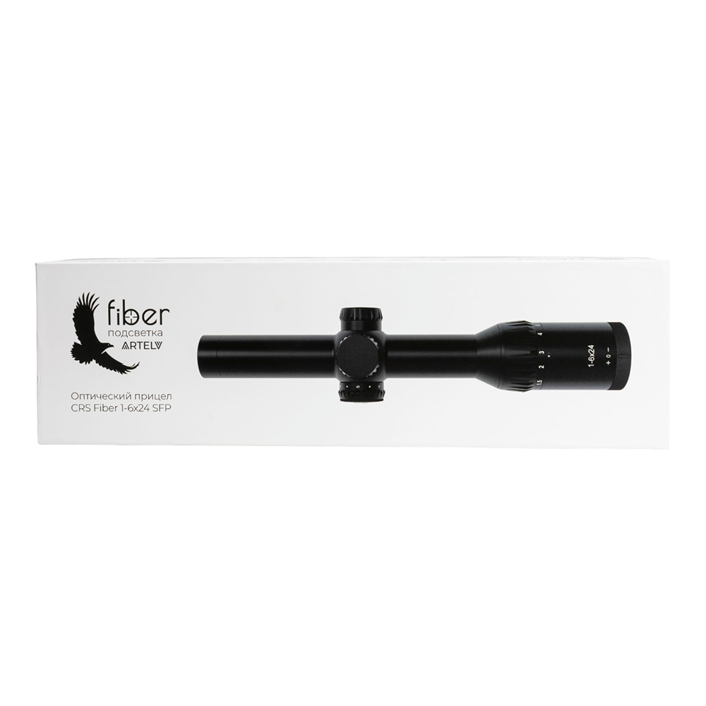 Прицел оптический ARTELV 1-6x24 SFP, 30 mm, CRS с подсветкой fiber. Фото №8
