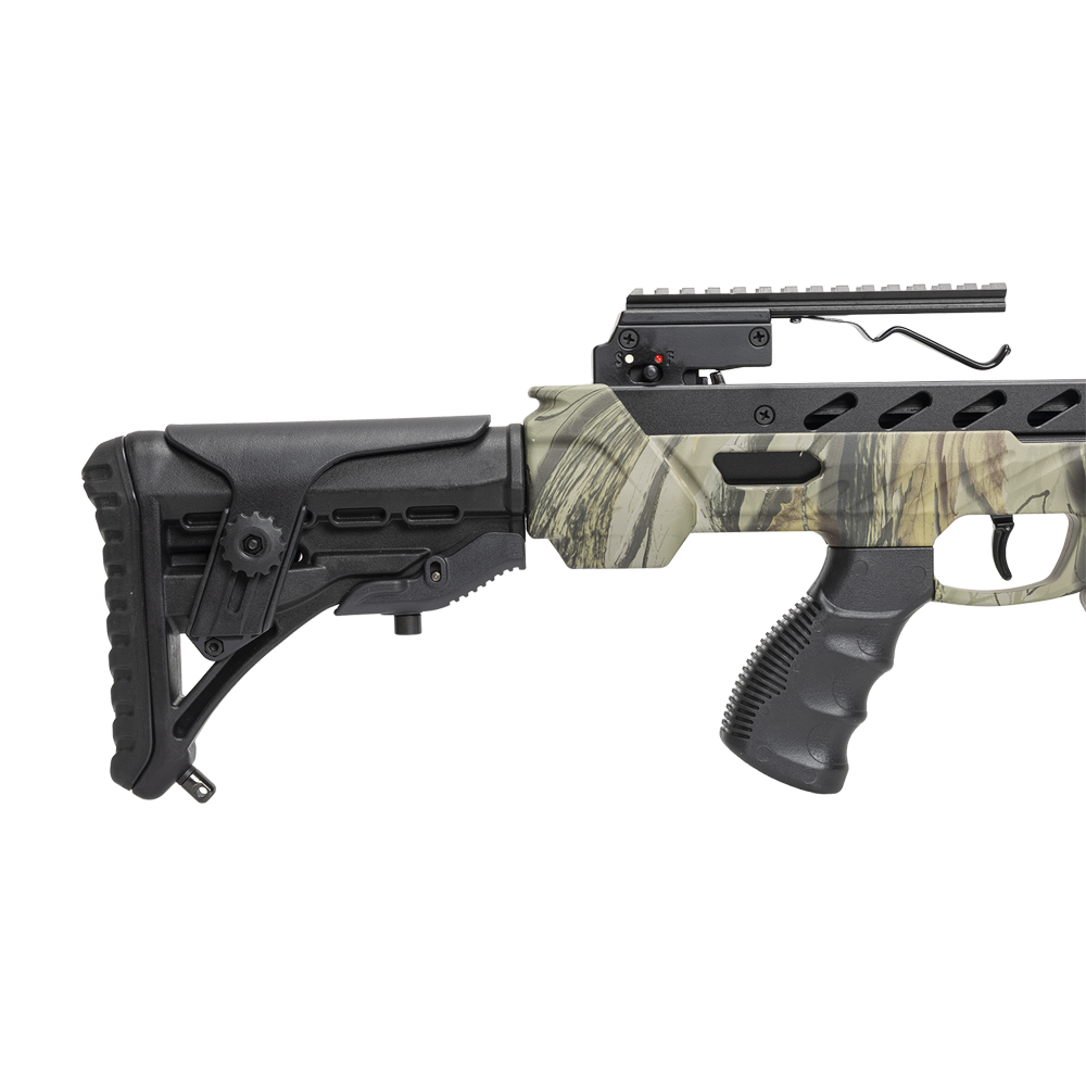 Арбалет блочный Mun Kung - MK XB56 (камуфляж, 4 стрелы, воск, прицел 4х32, ремень, кивер, натяжитель. Фото №8