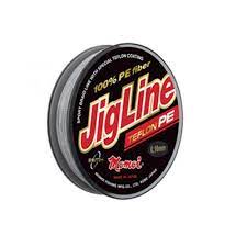 Плетеный шнур Momoi 4-х прядный JigLine Teflon 0,05мм/100м 4,0кг серый. Фото №2