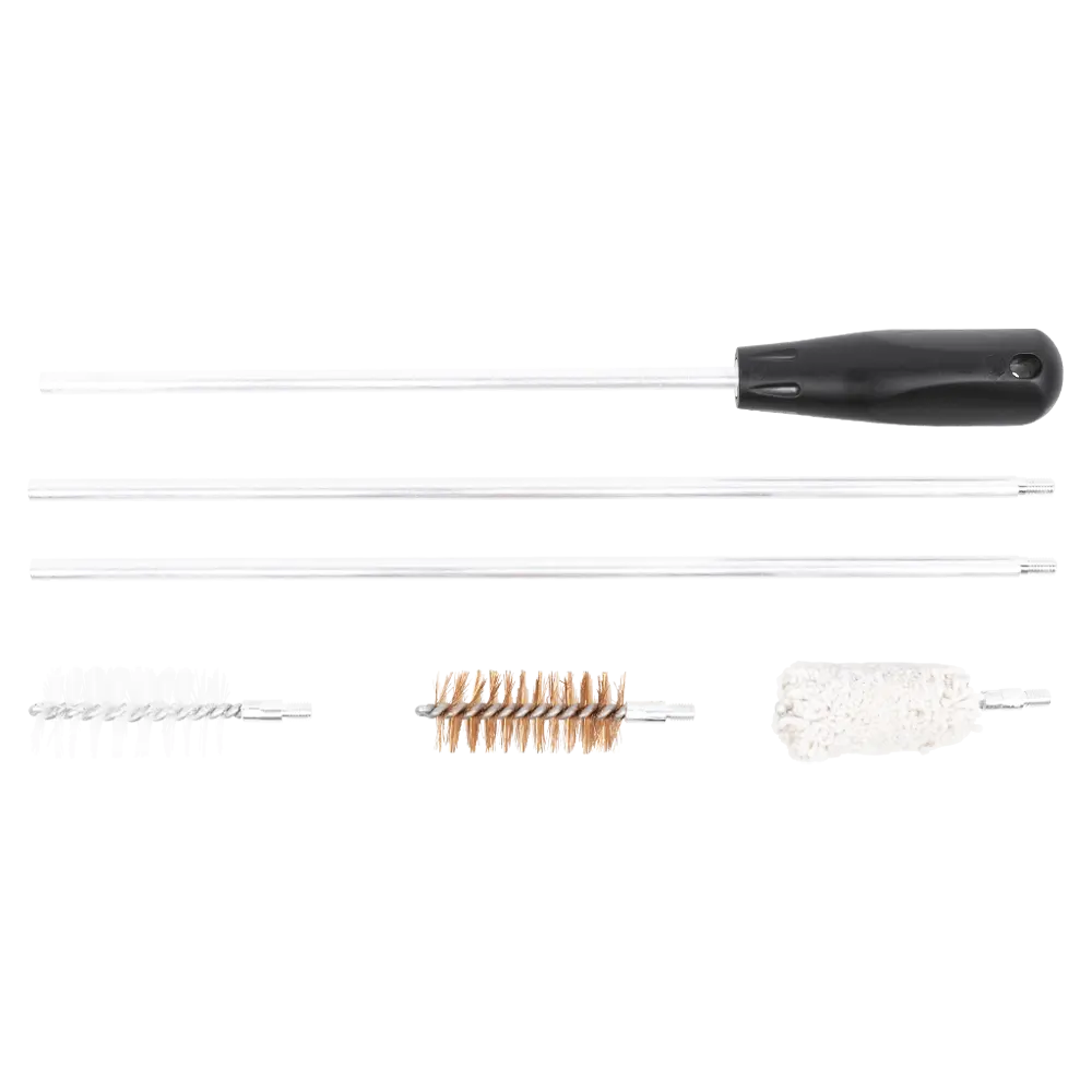 Набор для чистки ОхотАктив, калибр 12 мм в прозрачном кейсе с алюминиевым шомполом. Фото №1