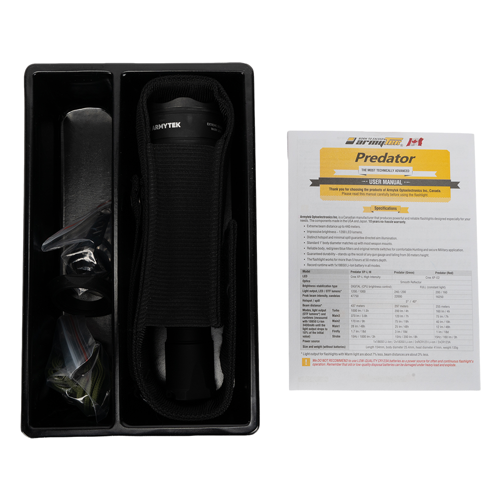 Фонарь Armytek Predator XP-L High Теплый. Фото №11 Фонарь Armytek Predator XP-L High Теплый. Фото №11