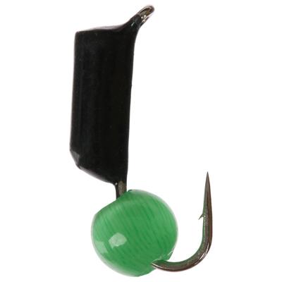 Мормышка вольфрамовая Trye Weight черная "Гвоздешарик" d2,0мм кошачий глаз, салатовый (10шт). Фото №1 Мормышка вольфрамовая Trye Weight черная "Гвоздешарик" d2,0мм кошачий глаз, салатовый (10шт). Фото №1