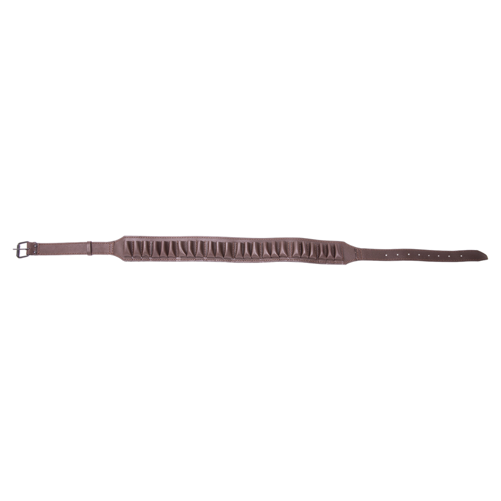 Патронташ открытый 16 калибр (кожа, коричневый) (Хольстер). Фото №1