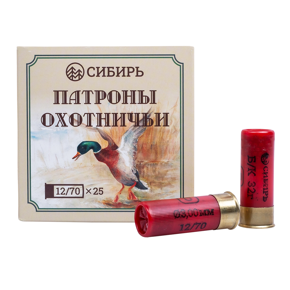 Патрон СИБИРЬ PREMIUM 12/70 охотничий дробовой 32г №5 б/к (в пачке 25 шт) (в коробке 250шт) . Фото №2 Патрон СИБИРЬ PREMIUM 12/70 охотничий дробовой 32г №5 б/к (в пачке 25 шт) (в коробке 250шт) . Фото №2