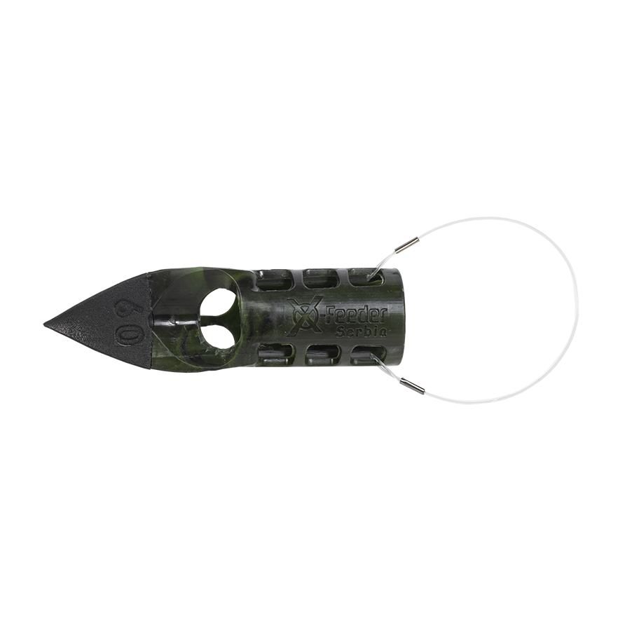 Груз-кормушка пластиковая X-FEEDER PL CAMO SERBIA M 060 г (37 мл, цвет камо). Фото №3 Груз-кормушка пластиковая X-FEEDER PL CAMO SERBIA M 060 г (37 мл, цвет камо). Фото №3