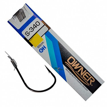 Крючок с поводком OWNER S-340 №10 (9шт.). Фото №2