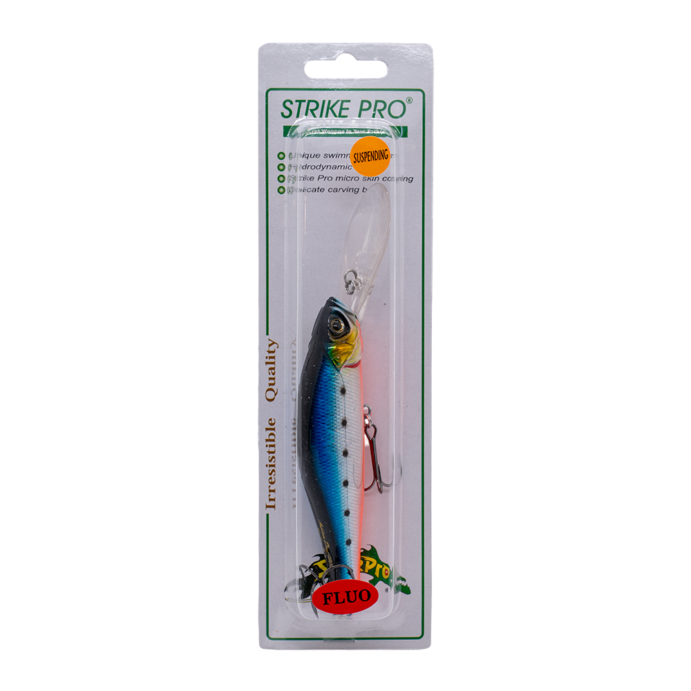 Воблер Strike Pro Archback Deep 120SP, 120мм, 37,5гр, 5,0м.-7,0м., цвет: EG-125CL-SP#A234-SBO-LU. Фото №1