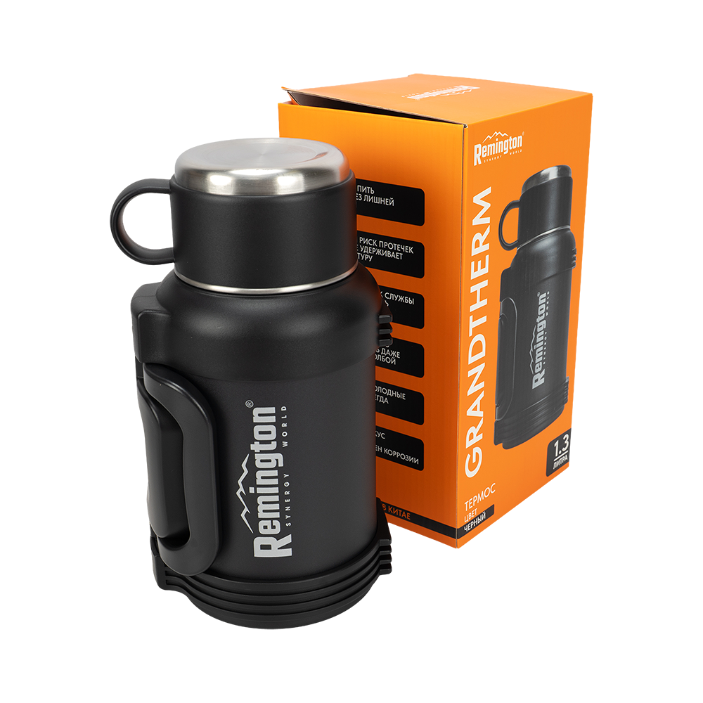 Термос Remington GrandTherm 1300 Black, сит. рем.. Фото №10 Термос Remington GrandTherm 1300 Black, сит. рем.. Фото №10