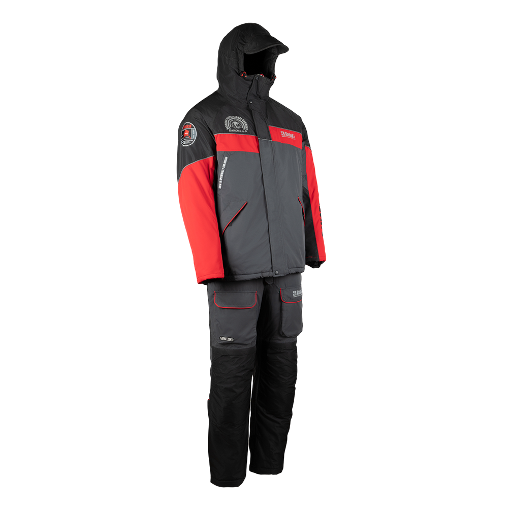Костюм Alaskan Dakota 2.0 cерый/черный/красный р. XL. Фото №3 Костюм Alaskan Dakota 2.0 cерый/черный/красный р. XL. Фото №3