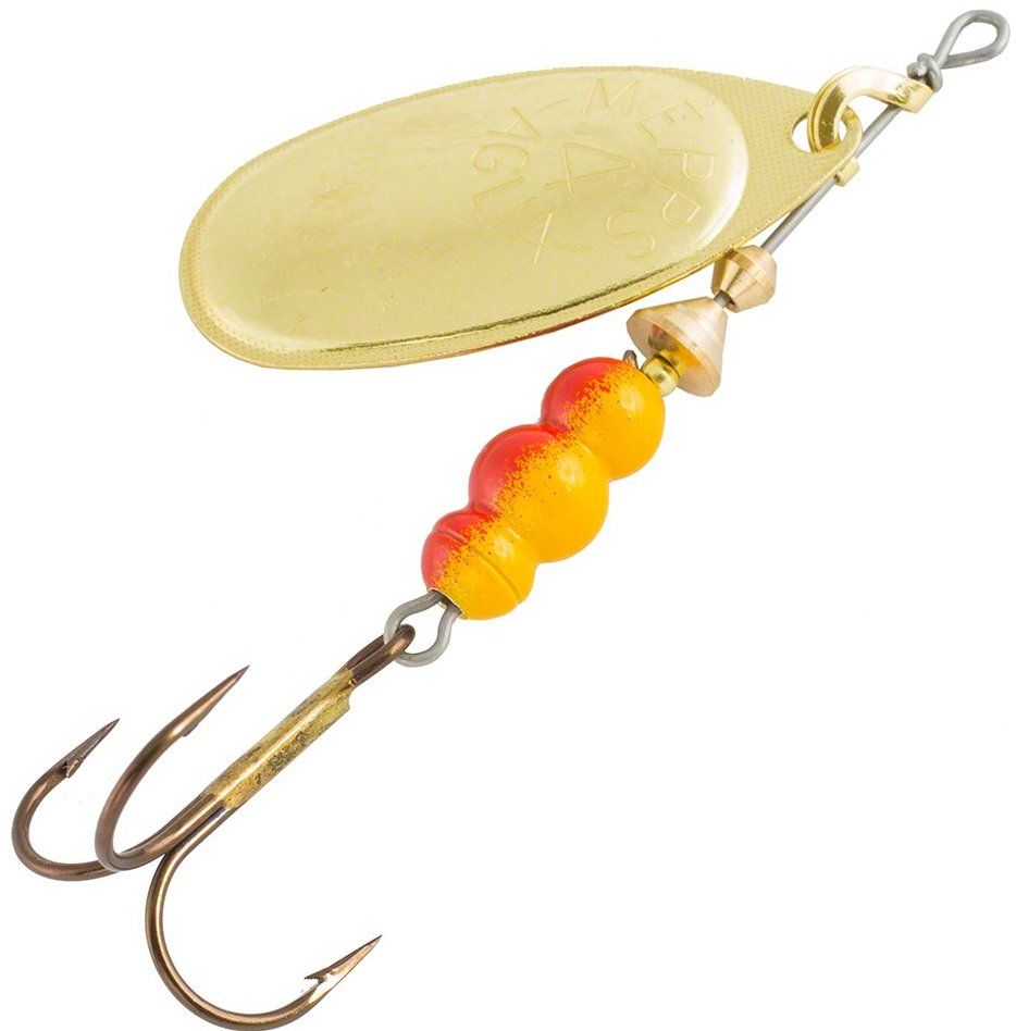 Блесна вращающаяся Mepps Aglia №4, 9гр, цвет (Gold) золото. Фото №1