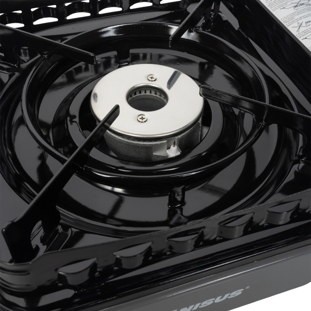 Плита газовая портативная в кейсе, горелка стальная, ветрозащита (N-MS-3900DFW) NISUS. Фото №5