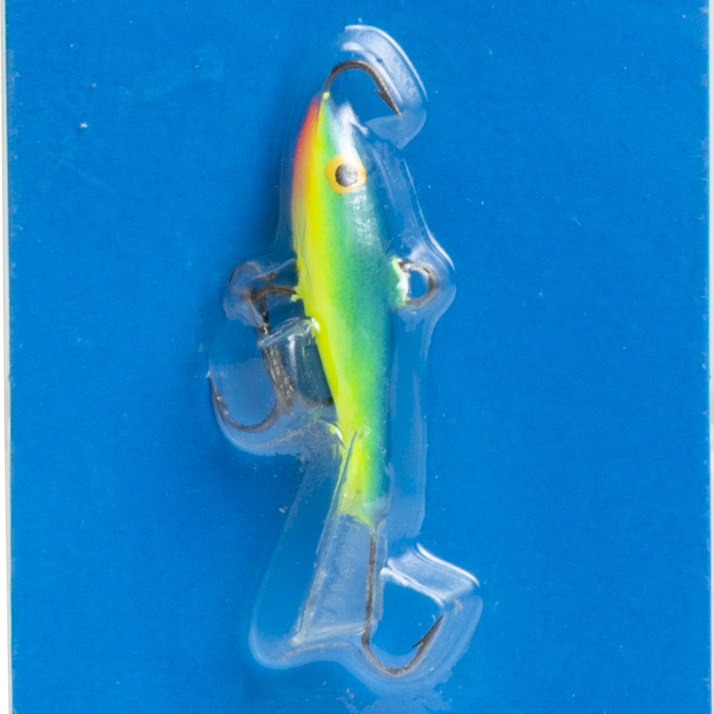 Балансир Rapala Jigging Rap 30мм, 6гр, цвет (PRT) с тройником. Фото №2