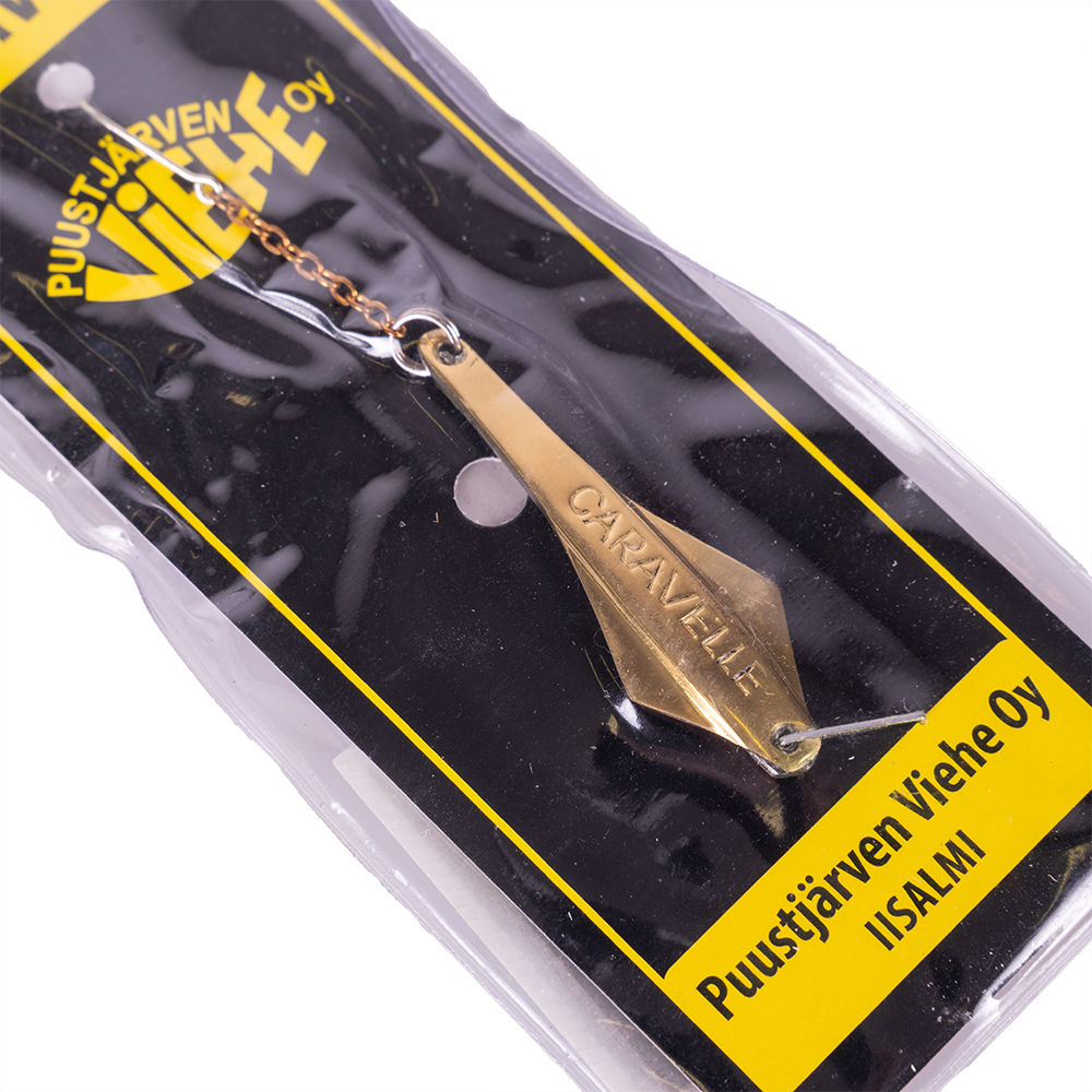 Блесна Puustjarven Caravelle 50мм, 5гр, цвет (Hop/Mes) цепочка-крючок. Фото №3