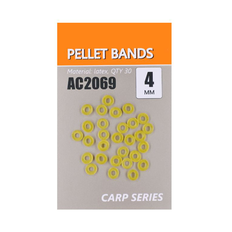 Резинка ORANGE для пеллетса из латекса, диаметр 4 мм, в уп. 30 шт.. Фото №1