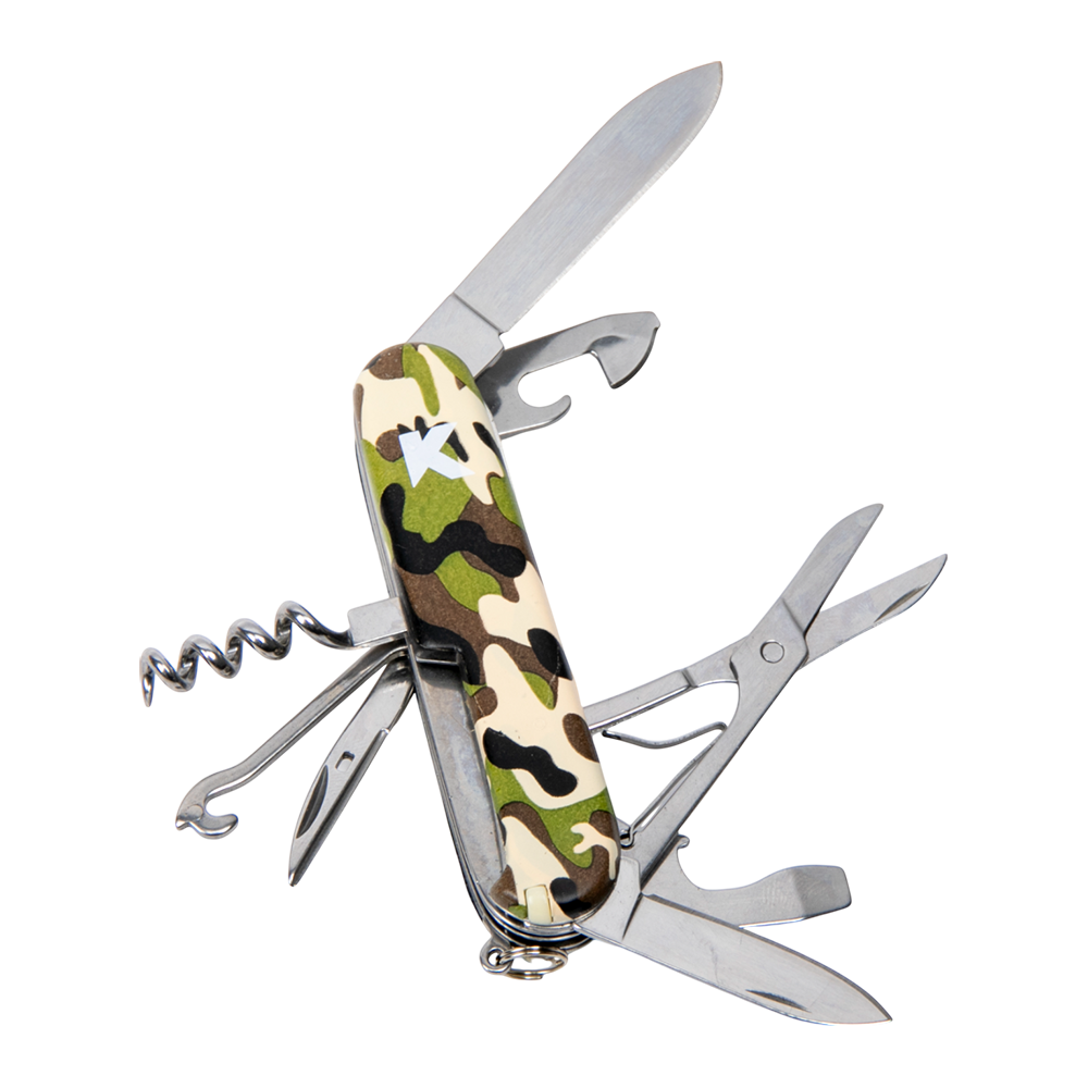 Нож складной туристический Kranch C-109, camo. Фото №1