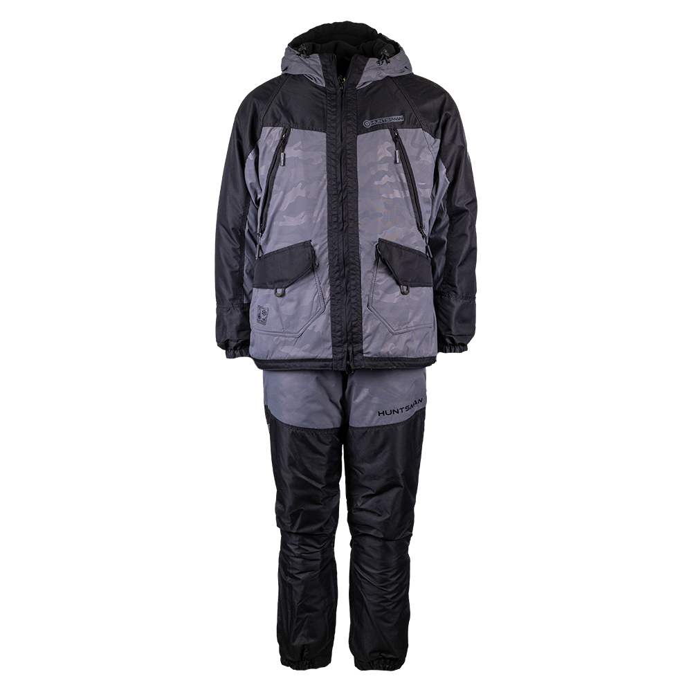 Костюм Huntsman демисезонный Горка-Люкс ткань Breathable Camo цвет Серый р. 52-54/170-176. Фото №1